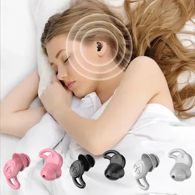 Bouchons d'oreille en Silicone isolation phonique Protection Anti-bruit pour voyage étude