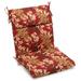 Red Barrel Studio® Montfleur Sangria Indoor/Outdoor Adirondack Chair Cushion Polyester in Brown/Red | 3 H x 18 W in | Wayfair