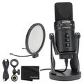 Samson G-Track Pro USB 24-bit Studio Condenser Mic with Audio Interface + Samson G-Track Pro Pop Filter + Cleaning Cloth - Great Microphone Bundle