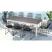 AllModern Pixley Rectangular 8 - Person 82" Long Dining Set, Steel in Black | 126 W x 39.25 D in | Outdoor Dining | Wayfair