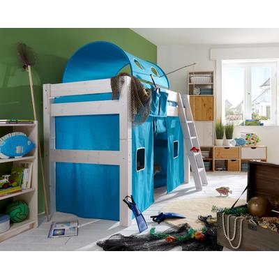 INFANSKIDS »Toby« Kinderzimmer Hochbett 90x200 cm / 169 cm / Kiefer weiss Image