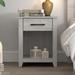 Lark Manor™ Walter 1 Drawer Nightstand Wood in Gray | 23 H x 18.7 W x 15.7 D in | Wayfair 1CA599F8655A4A72B205F2FD708ECD32