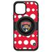 OtterBox Black Florida Panthers Otter+Pop PopSocket Symmetry Polka Dot Design iPhone Case