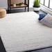 White 36 x 24 x 0.79 in Area Rug - Mercury Row® Truex Striped Handmade Area Rug in Ivory/Light Gray Cotton/Wool | 36 H x 24 W x 0.79 D in | Wayfair