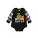 Baby Boy Girl Halloween Pumpkin Ghost Sweatshirt Romper Crewneck Pullover Sweater Onesie Jumpsuit Infant Fall Clothes