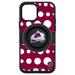 OtterBox Black Colorado Avalanche Otter+Pop PopSocket Symmetry Polka Dot Design iPhone Case