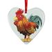 The Holiday Aisle® Rooster Holiday Shaped Ornament Plastic in Brown/White | 7 H x 7.9 W in | Wayfair 71323E047D034F1D8EBA0923A1DD0AC7