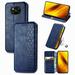 Case for Xiaomi POCO X3 NFC Flip Cover Wallet Flip Cover Magnetic Protective - Blue