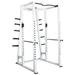 York Barbell Power Rack with Weight Storage- White