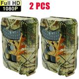 MDHAND Trail Camera Hunting Scouting Camera Game Camera 12MP 1080P Waterproof with Night Visionã€�2 Packã€‘