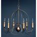 Northeast Lantern 26 Inch 6 Light Chandelier - 940-AB-LT6