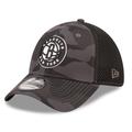Men's New Era Charcoal/Black Brooklyn Nets Camo 39THIRTY Flex Hat