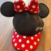 Disney Accessories | Disney Parks Minnie Mouse Youth Baseball Cap Hat Ears Bow Snapback Polkadot Red | Color: Black/Red | Size: Youth