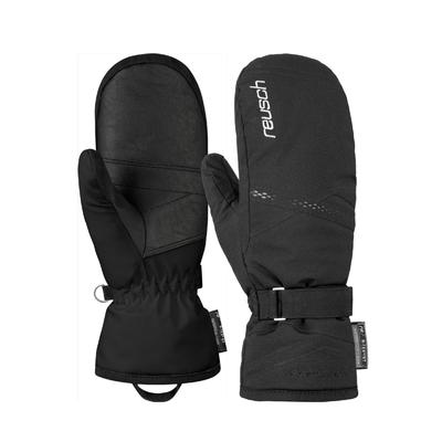 Fäustlinge REUSCH "Hannah R-TEX XT Mitten", Damen, Gr. 8, silber (schwarz, silberfarben), 87% Polyester, 11% Polyurethan, 2% Elasthan, mehrfarbig, feminin, Handschuhe, in schickem Design Image