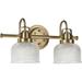 P2991-163-Progress Lighting-Archie - 2 Light in Coastal style - 17 Inches wide by 8.75 Inches high-Vintage Brass Finish