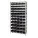 Quantum Storage WR12-106CO Wire Shelving Units Complete With Conductive Shelf Bins in.