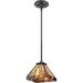 1 Light Tiffany Geometric Mini Pendant Tiffany Mini Pendant Light Bailey Street Home 71-Bel-4352446