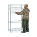 Nexel Industries 24487AZ 24 x 48 x 74 in. E-Z Adjust Wire Shelving Starter Shelf Unit Poly-Z-Brite