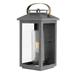 1 Light Large Outdoor Wall Lantern in Traditional-Coastal Style 9.5 inches Wide By 20.5 inches High-Ash Bronze Finish-Led Lamping Type Bailey Street