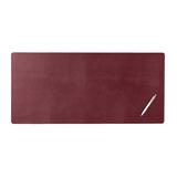 Dacasso Bonded Leather Desk Pad Metal in Red | 32 H x 15 W x 0.08 D in | Wayfair P5248