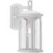 Progress Lighting 1-Light Coastal Satin Outdoor Wall Lantern w/ DURASHIELD Plastic in White | 11.75 H x 5.88 W x 6.88 D in | Wayfair P560087-028