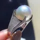 Huitan – bague en zircone pour femmes Imitation de perles cubiques magnifiques bagues de