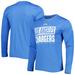 Men's New Era Powder Blue Los Angeles Chargers Combine Authentic Offsides Long Sleeve T-Shirt