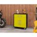 Wade Logan® Aseem 34.41" H x 28.35" W x 17.72" D Mobile Garage Storage Cabinet Manufactured Wood in Black | 34.41 H x 28.35 W x 17.72 D in | Wayfair