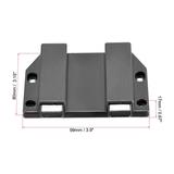 Double Touch Catch Magnetic Latch for Cabinet Door Cupboard - Black