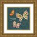 Faust Richard 20x20 Gold Ornate Wood Framed with Double Matting Museum Art Print Titled - Ragtag Butterfly 4