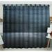 ABPHQTO Huge Darkish Blue Concrete Space Window Curtain Kitchen Curtain Window Drapes Panel 52x84 inch (Two Piece)