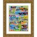 Ashley Erin 19x24 Gold Ornate Wood Framed with Double Matting Museum Art Print Titled - Metro Mix 33 II