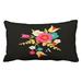 WinHome Personalized Country Floral Polyester 20 x 30 Inch Rectangle Throw Pillow Covers With Hidden Zipper Home Sofa Cushion Decorative Pillowcases