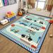 Childrenâ€™s Educational Rug Kids Road Traffic Area Rugs Kids Playmat Rug Carpet City Traffic Life Playmat for Kids Room Playroom Bedroom 31.5 *62.99