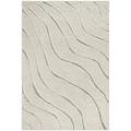 SAFAVIEH Florida Tabitha Geometric Waves Shag Area Rug Cream/Beige 5 3 x 7 6