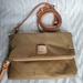 Dooney & Bourke Bags | Euc - Dooney & Bourke Miramar Nylon Fold-Over Crossbody In Khaki | Color: Gold/Tan | Size: 8.5w X 6h (Folded), ~10h (Unfolded)