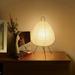 Modern Night Light Metal Lantern Nightstand Desk Lamp Bedside Table Lamp for Office Teahouse Dorm Bedroom Dresser