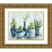 Vassileva Silvia 24x20 Gold Ornate Wood Framed with Double Matting Museum Art Print Titled - Chinoiserie Plants Bright