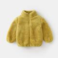 Toddler Girls Boys Fleece Jacket Zip Up Coat Windproof Warm Winter Hoodies Plush Jacket Thicken Outwear