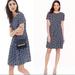 J. Crew Dresses | J. Crew Navy Blurred Floral Tiered Mini Dress Size 0 | Color: Blue/White | Size: 0