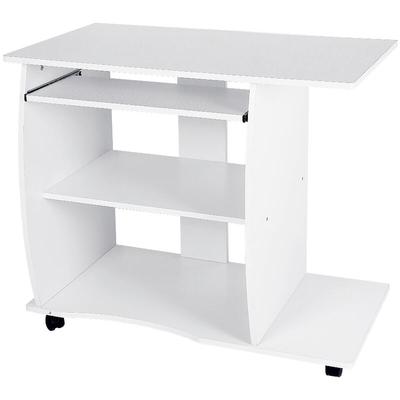 Bureau informatique table de bureau table informatique meuble pour ordinateur 90 x 50 x 75 cm blanc