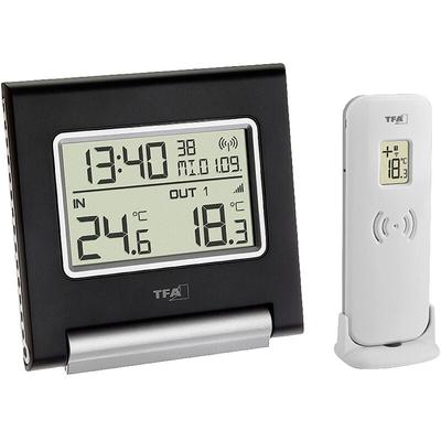 Tfa Dostmann spot Funk-Thermometer digital Schwarz