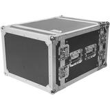 Seismic Audio Heavy Duty 8 Space ATA Rack Case - 8U PA DJ Amplifier Flight Road Case - SATAC8U