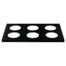 Cal Mil 707-12 Carafe Collar with 6 Holes 12 x 20 in. - Black