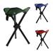 Portable Folding Seats Camping Tripod Stool Lightweight Tri-Leg Slacker Chair for Backpacking Hiking Fishing Travel Random Color - 1Pc