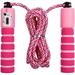 Casewin Kids Jump Ropes Jumping Rope Adjustable Soft Skipping Rope Kids Fitness Equipment with Foam Handles for Kids Children Students (1 Packï¼ŒPink)