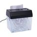 Loyalheartdy Mini USB Paper Shredder Desktop Electric A4 Paper Strip-Cut Shredder for Home Office