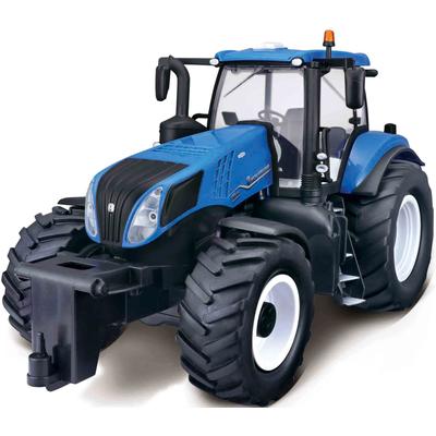 RC-Traktor MAISTO TECH "Traktor New Holland, blau" Fernlenkfahrzeuge blau Kinder Ab 6-8 Jahren