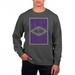 Men's Uscape Apparel Black TCU Horned Frogs Pigment Dyed Fleece Crewneck Sweatshirt