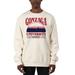 Men's Uscape Apparel Cream Gonzaga Bulldogs Premium Heavyweight Pullover Sweatshirt